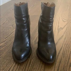 Zara leather booties